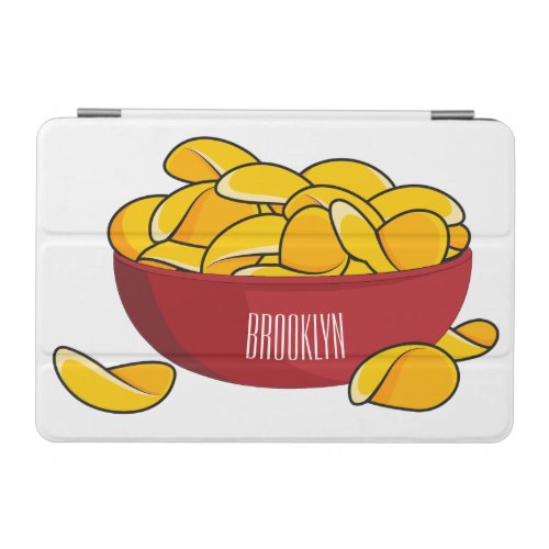 Potato chip cartoon illustration  iPad mini cover