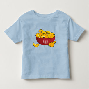 Potato chip cartoon illustration  toddler t-shirt