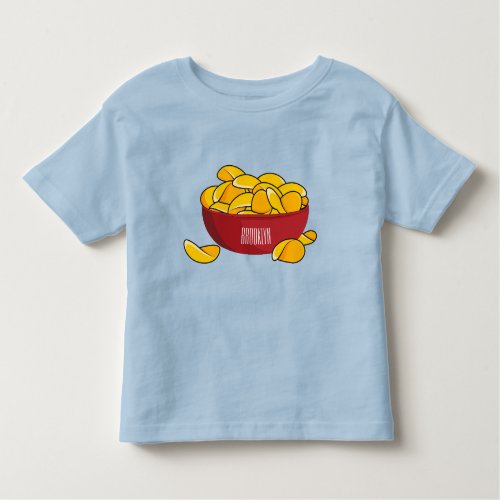 Potato chip cartoon illustration  toddler t_shirt