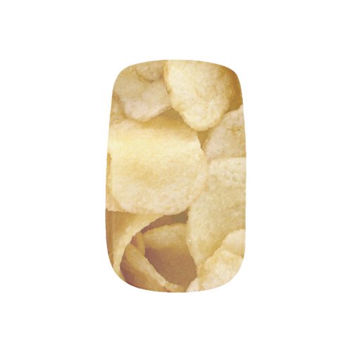 Potato chip finger nails minx nail wraps