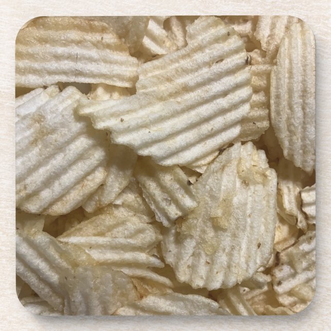 Potato Chips Beverage Coaster (Front)