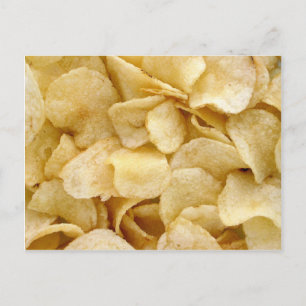 Potato chips junk food gifts postcard