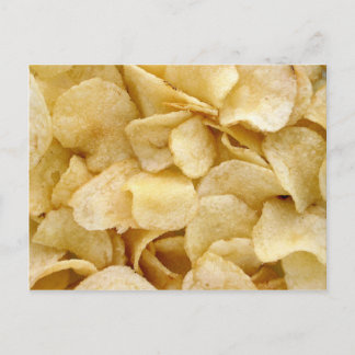 Potato chips junk food gifts postcard