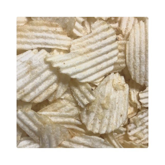 Potato Chips Metal Print (Front)