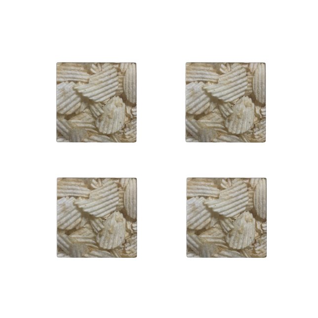 Potato Chips Stone Magnet (Front)