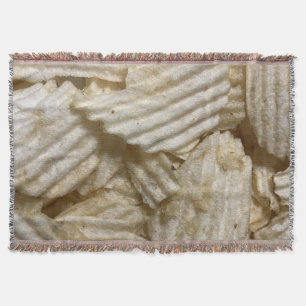 Potato Chips Throw Blanket