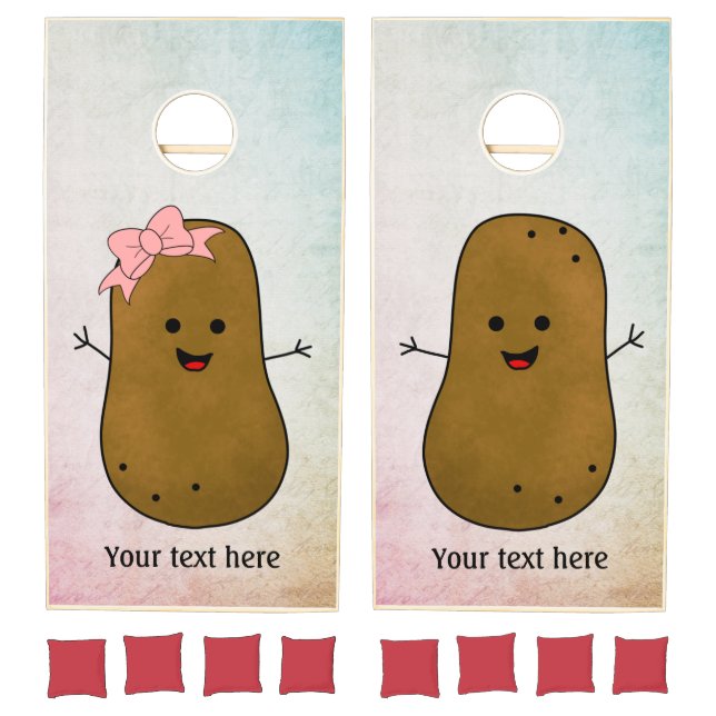 Potato Couple Personalized  Cornhole Set (Set)
