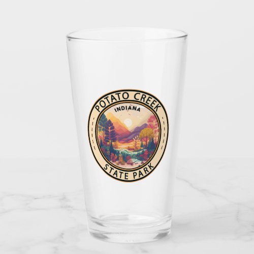 Potato Creek State Park Indiana Emblem Glass