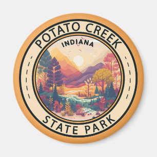 Potato Creek State Park Indiana Emblem Magnet