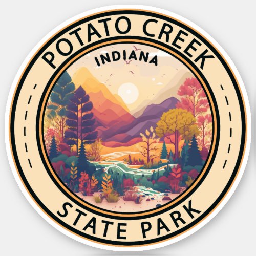Potato Creek State Park Indiana Emblem Sticker