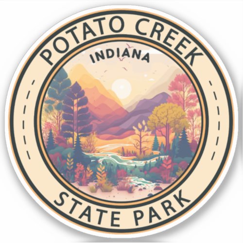 Potato Creek State Park Indiana Emblem Sticker