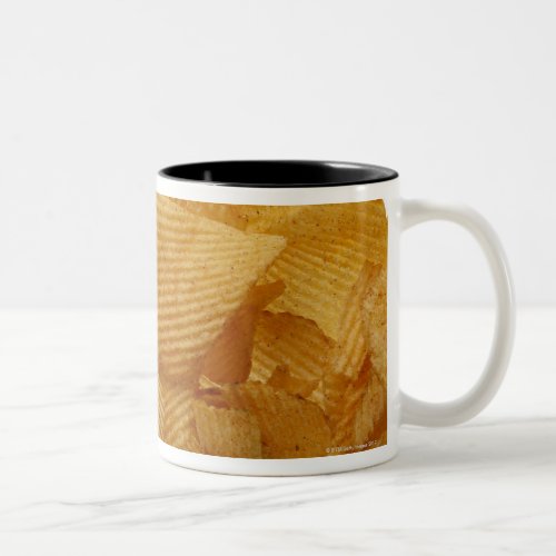 Potato crisps on white background DFF image Two_Tone Coffee Mug