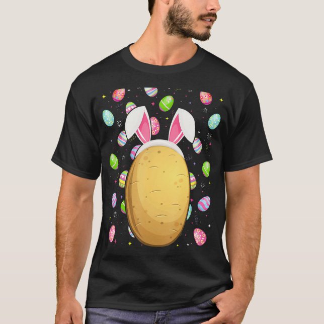 Potato   Easter Egg Funny Potato Easter Sunday T-Shirt (Front)