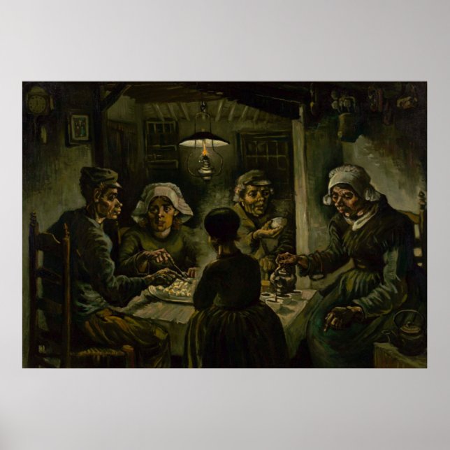 Potato Eaters by Vincent Van Gogh Poster (Front)
