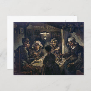 Potato Eaters   Van Gogh   Postcard