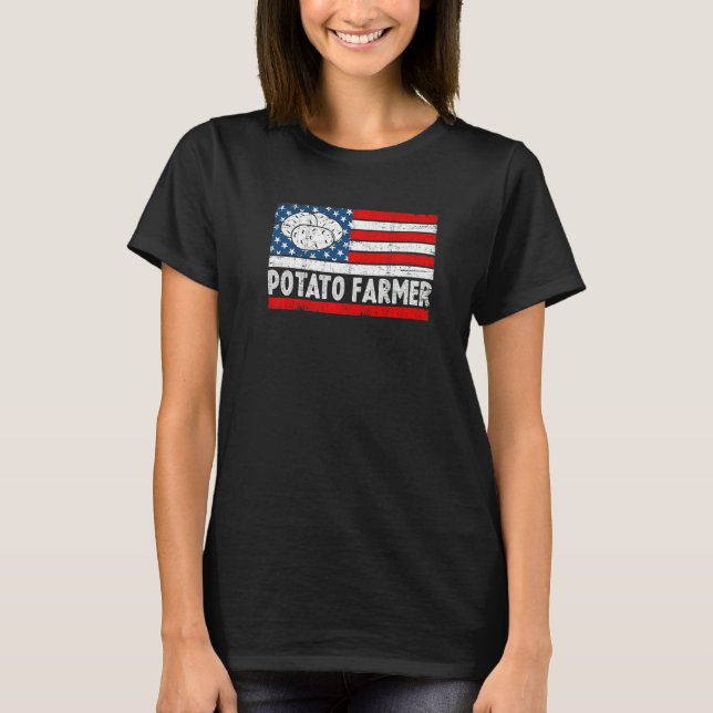 Potato Farmer  Farming Potatoes Potato Plant Seeds T-Shirt (Front)