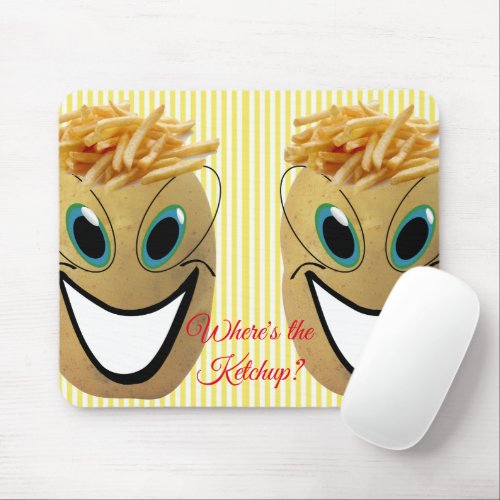 Potato French Fries Ketchup Mouse Pad Mouse Pad
