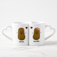Potato In Love Personalized Coffee Mug Set