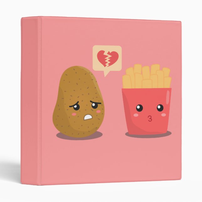 Potato is Heart Broken over French Fries Binder (Front/Spine)