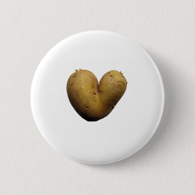 Potato love pinback button (Front)