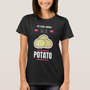 Potato Lover Funny My Spirit Animal Is A Potato T-Shirt