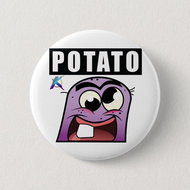 Potato Lui From The Kalaverse Button (Front)