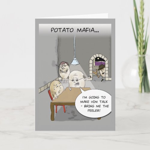 Potato Mafia Greeting Card