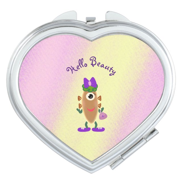 Potato monster compact mirror (Front)