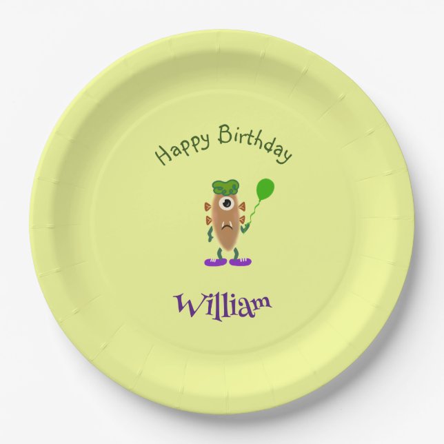 Potato monster paper plates (Front)