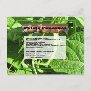 Potato Pancakes Recipe Postcard