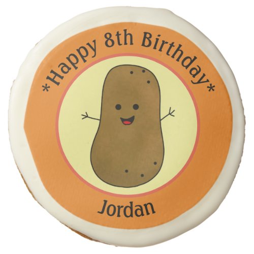 Potato Party Personalized  Sugar Cookie