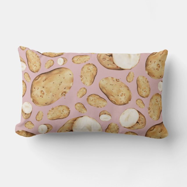 Potato Pattern Lumbar Pillow (Front)