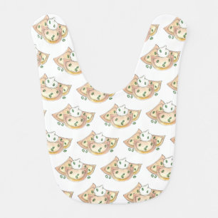 Potato Pierogies Sour Cream Onions Polish Food Bib