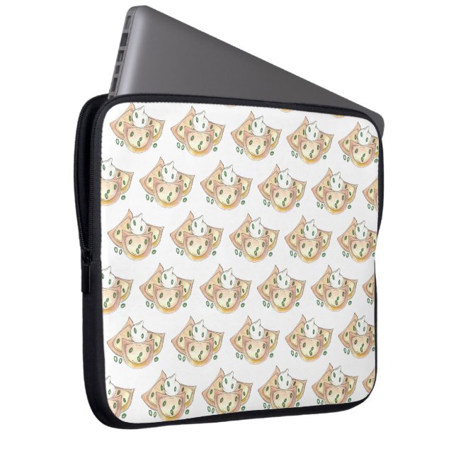 Potato Pierogies Sour Cream Onions Polish Food Laptop Sleeve (Front Right)