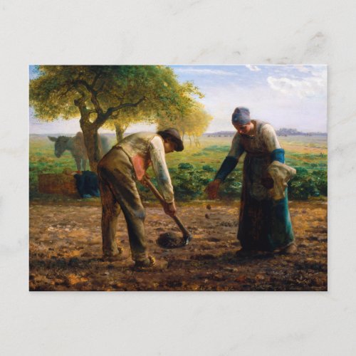 Potato Planters by Jean_Franois Millet 1861 Postcard