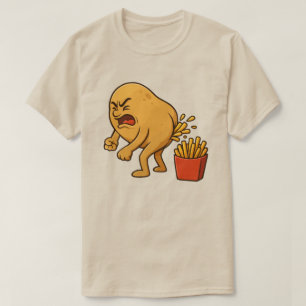 Potato Pooping French Fries l Funny French Fries T-Shirt