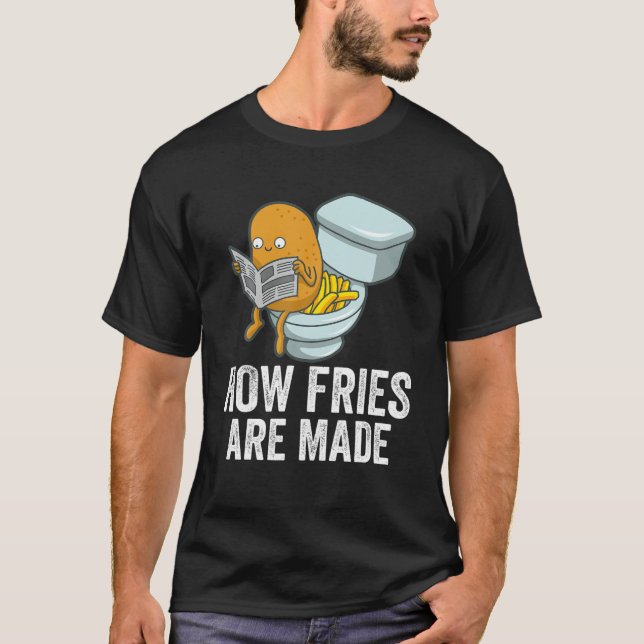 Potato Pooping Fries T-Shirt (Front)