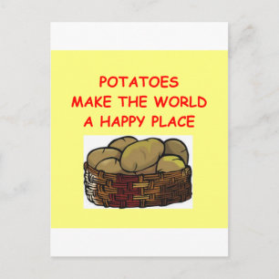 potato potatoes postcard