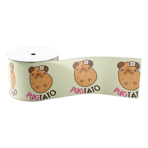 Potato Pugtato Grosgrain Ribbon