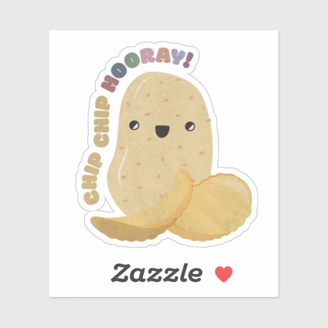 Potato Pun: Chip Chip Hooray Sticker (Sheet)