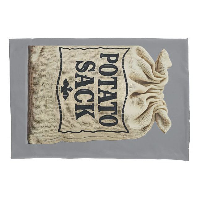 potato sack  pillow case (Front)
