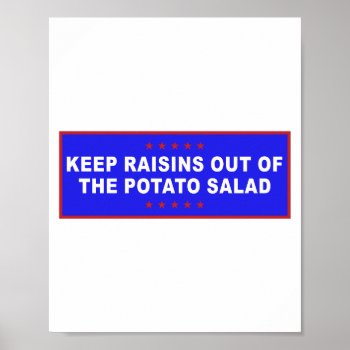 Potato Salad Funny Meme Poster by RadiatePositivity at Zazzle