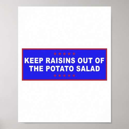 Potato Salad Funny Meme Poster