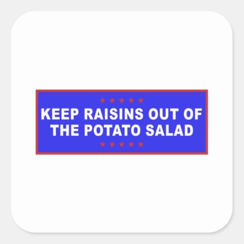 Potato Salad Funny Meme Square Sticker