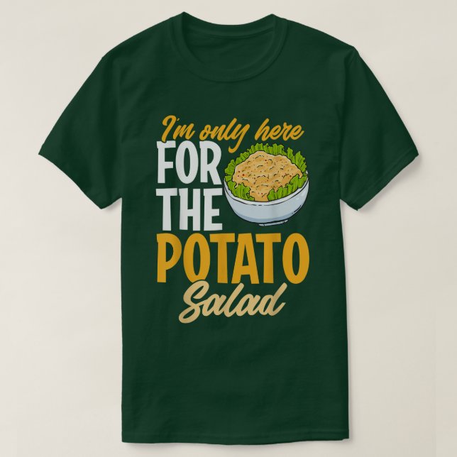 Potato Salad Loves Foodie Vegan Humor Funny Diet M T-Shirt (Design Front)