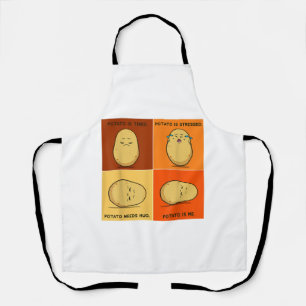 Potato Spud Root Vegetable Tater Vegan Lover Keto Apron