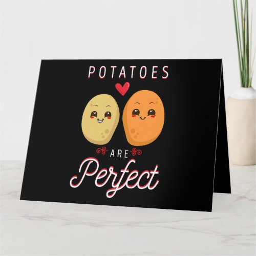 Potato Spud Root Vegetable Tater Vegan Lover Keto  Card