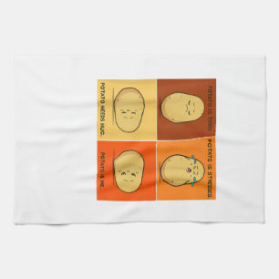 Potato Spud Root Vegetable Tater Vegan Lover Keto Kitchen Towel