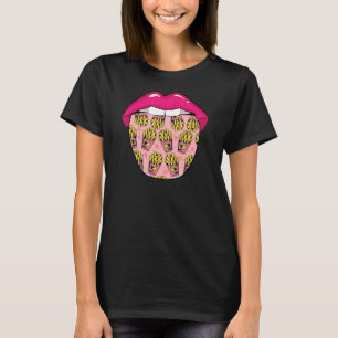 Potato Tongue Fast Food Chips  French Fries T-Shirt
