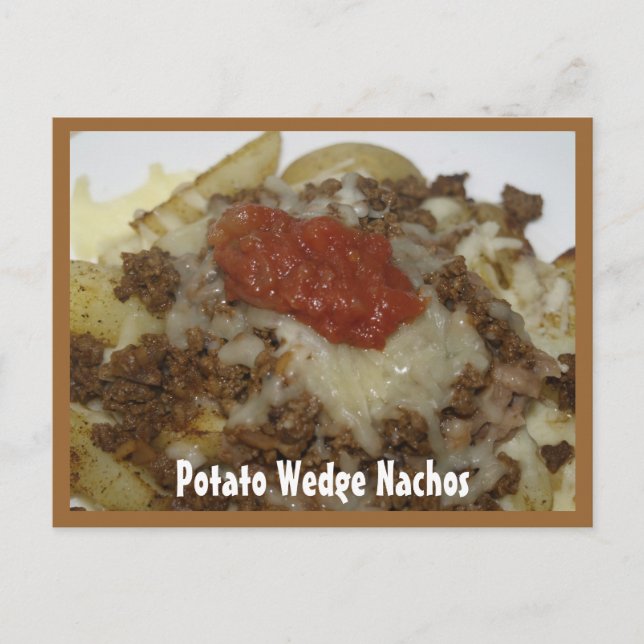Potato Wedge Nachos Recipe Card (Front)